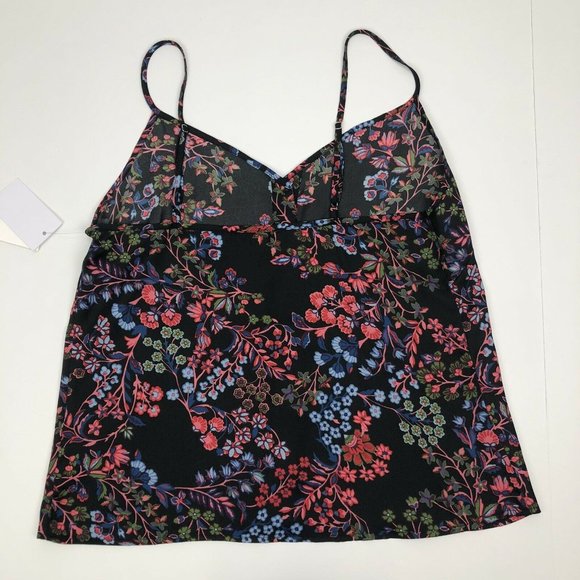 Josie Camisole Tank flora button down Sz S - Picture 6 of 7
